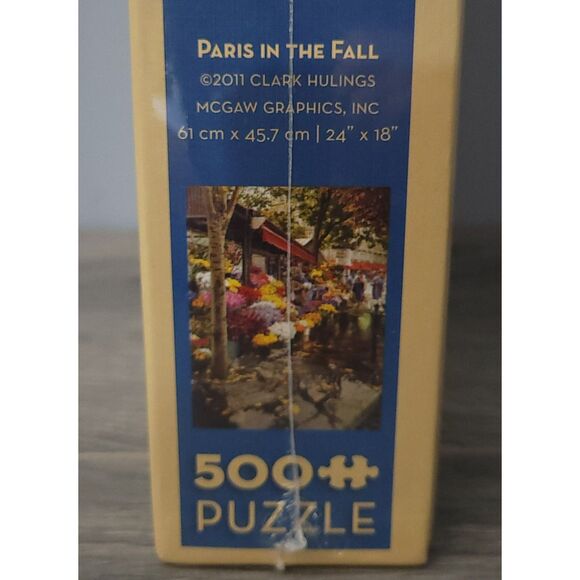 Cobble Hill 2011 Clark Hulings McGaw Paris in the Fall 500 pc Puzzle 24" x 18" - Picture 7 of 7